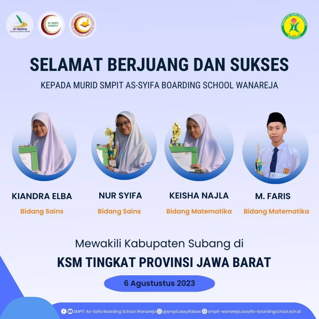 Perwakilan Murid pada Lomba KSM Tingkat Provinsi Jawa Barat