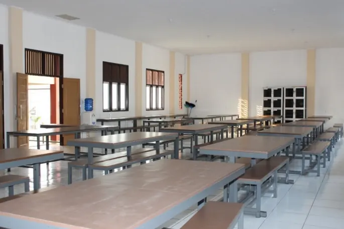 fasilitas sekolah smpit as syifa boarding school wanareja ruang makan santri
