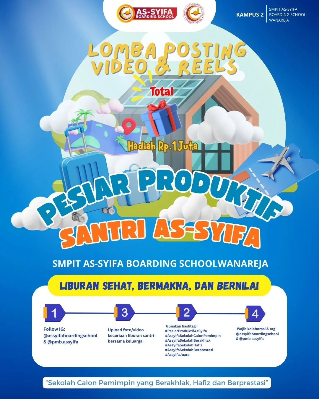 lomba posting dan reels pesiar seru smpit as syifa boarding school wanareja