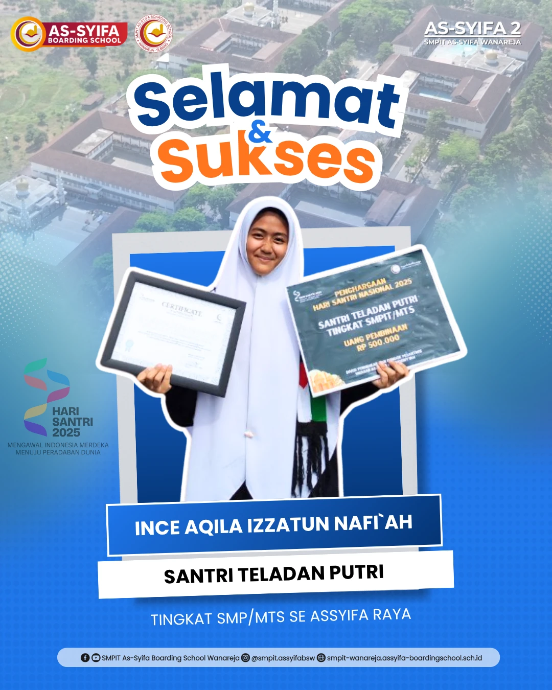 smpit as syifa boarding school wanareja santri teladan se assyifa raya 1