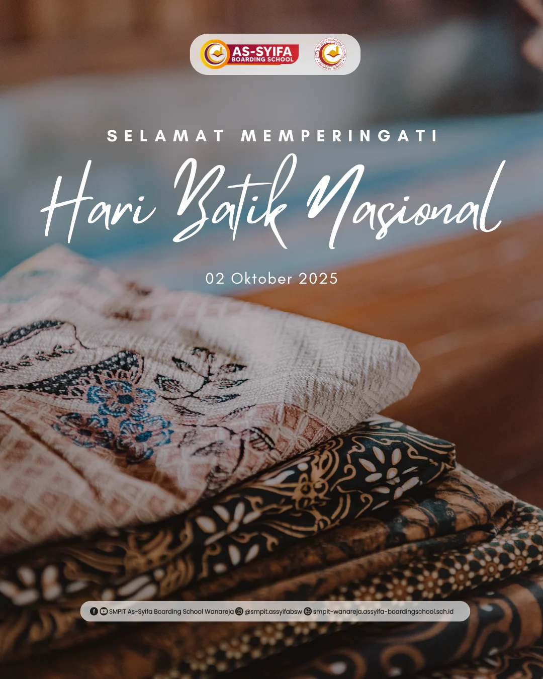 smpit as syifa boarding school wanareja selamat hari batik nasional 1