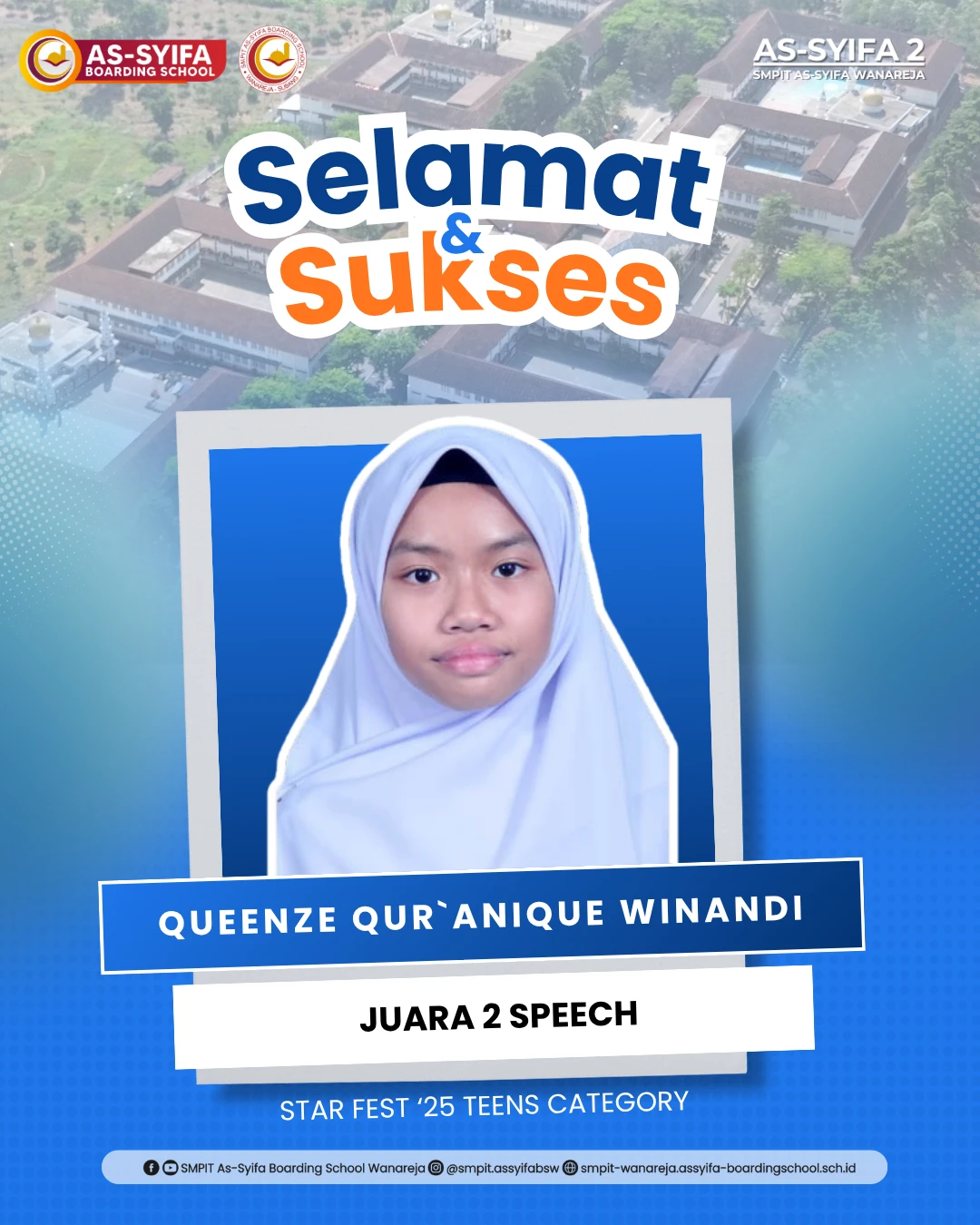 smpit as syifa boarding school wanareja juara Star Fest ‘25 Teens Category 2