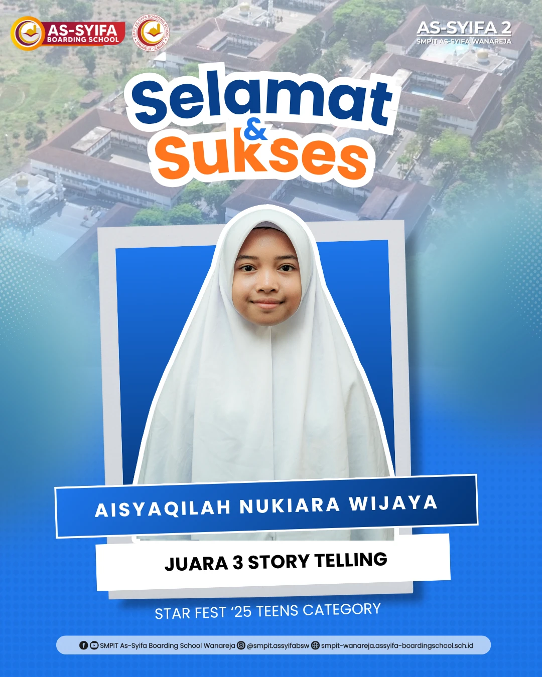 smpit as syifa boarding school wanareja juara Star Fest ‘25 Teens Category 3
