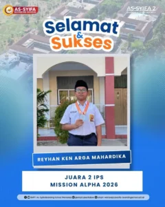 smpit as syifa boarding school wanareja juara matematika mission alpha 2