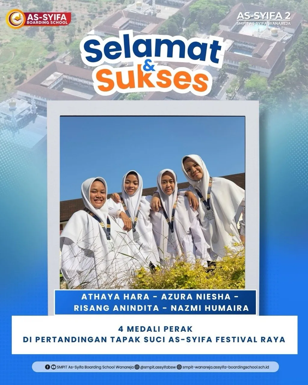 smpit as syifa boarding school wanareja juara tapak suci medai perak asfera