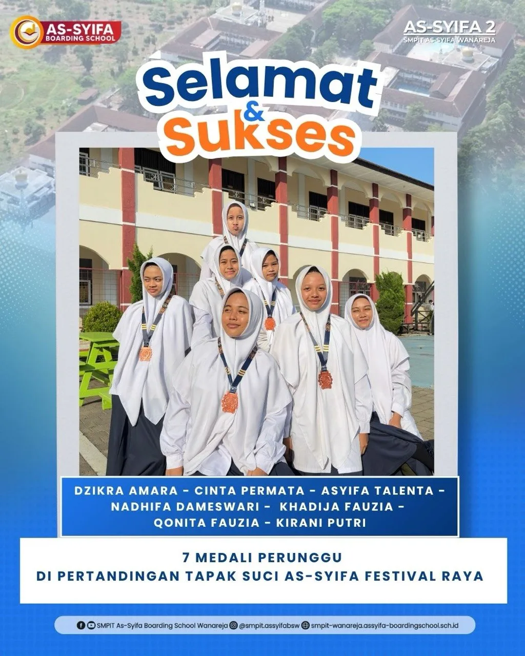 smpit as syifa boarding school wanareja juara tapak suci medai perunggu asfera