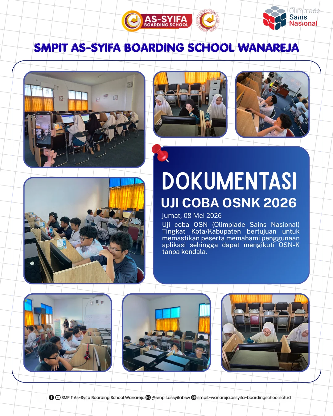 smpit assyifa boarding school wanareja uji coba osnk 2026
