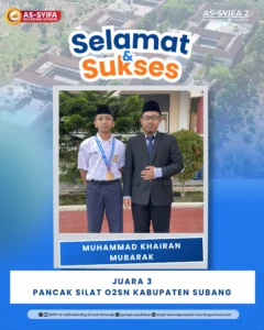 smpit as syifa boarding school wanareja juara3 o2sn kabupaten subang khairan mubarak