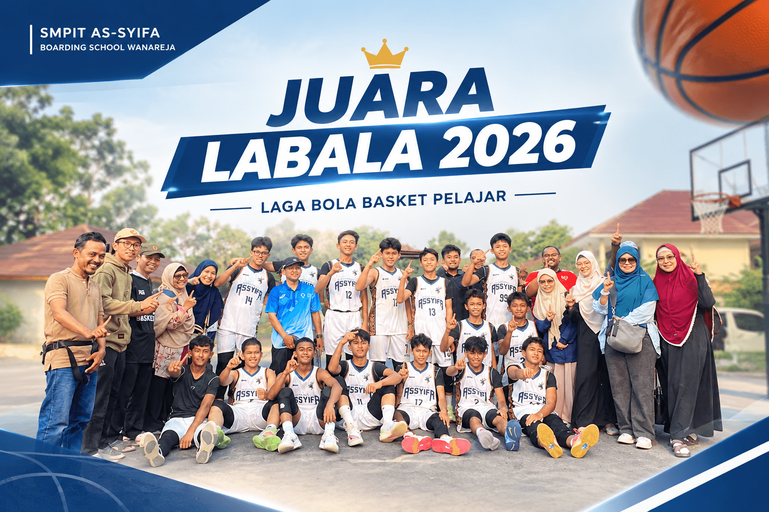 juara laga bola basket pelajar 2026 unsub cover