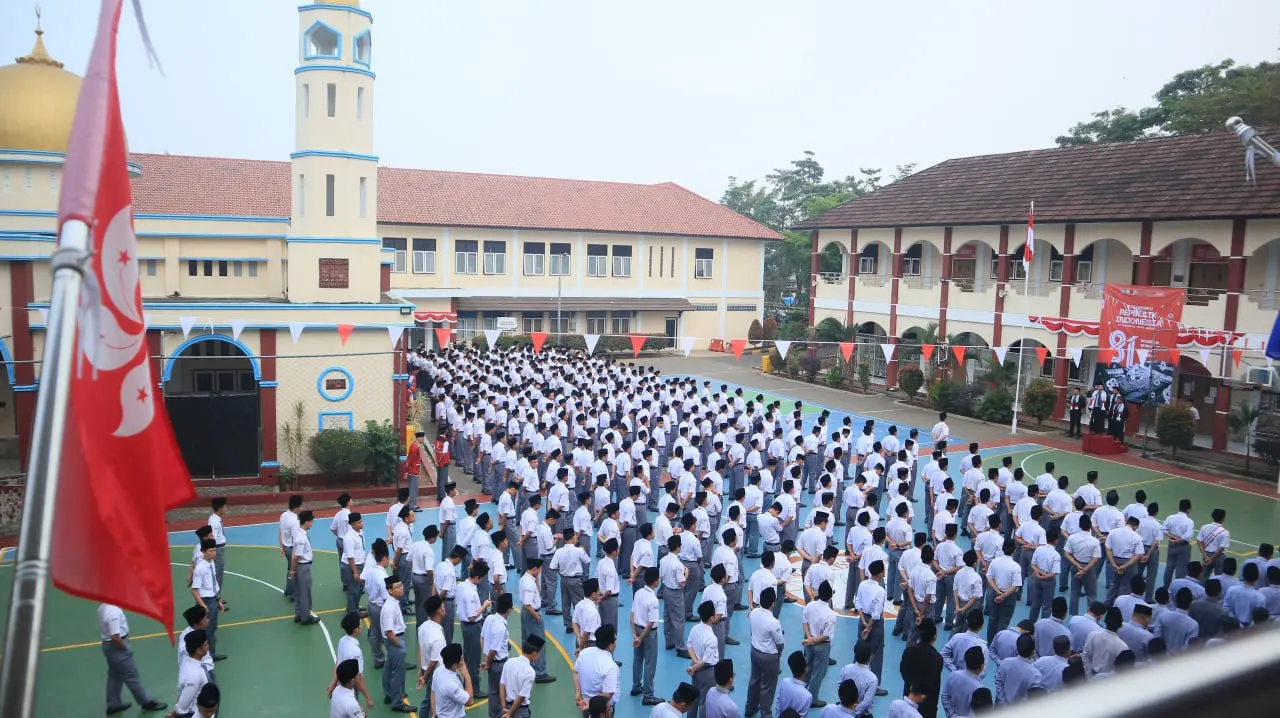 sekolah islam smpit as syifa boarding school wanareja jalancagak jalancagak2 sagalaherang pesantren terbaik di subang jawa barat indonesia upacara bendera 12