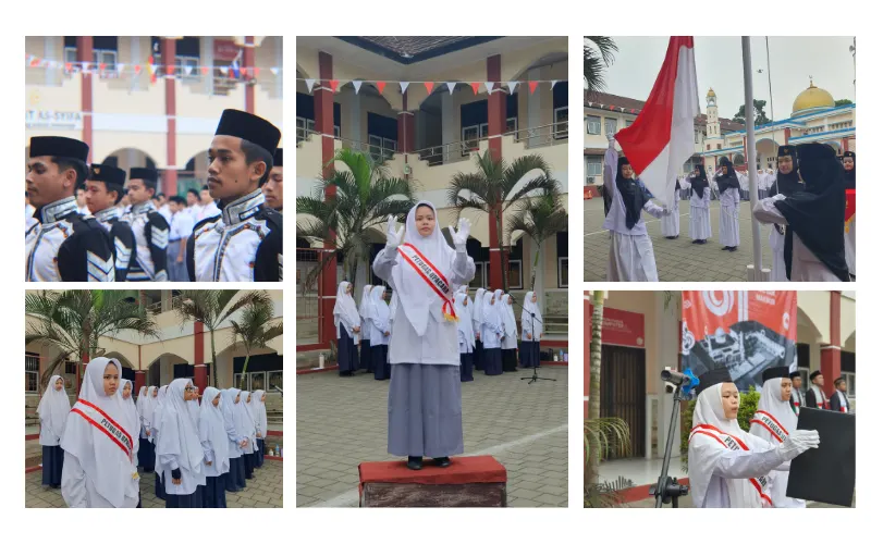 sekolah islam smpit as syifa boarding school wanareja jalancagak jalancagak2 sagalaherang pesantren terbaik di subang jawa barat indonesia upacara bendera 16