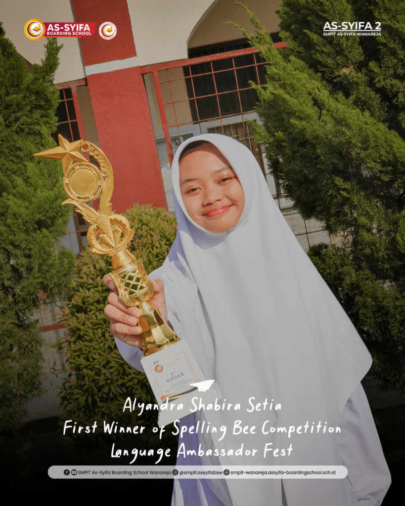 smpit as syifa boarding school wanareja juara spelling bee competition langue ambbasador